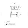 Kaus empotrable de techo 83 mm.dimerizable